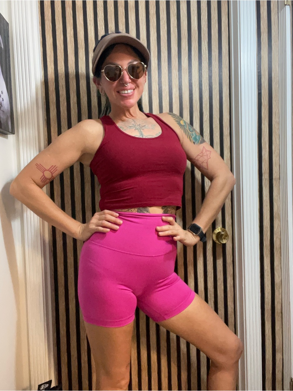 Yogalicious Lux Everyday 5" Shorts — Fuchsia